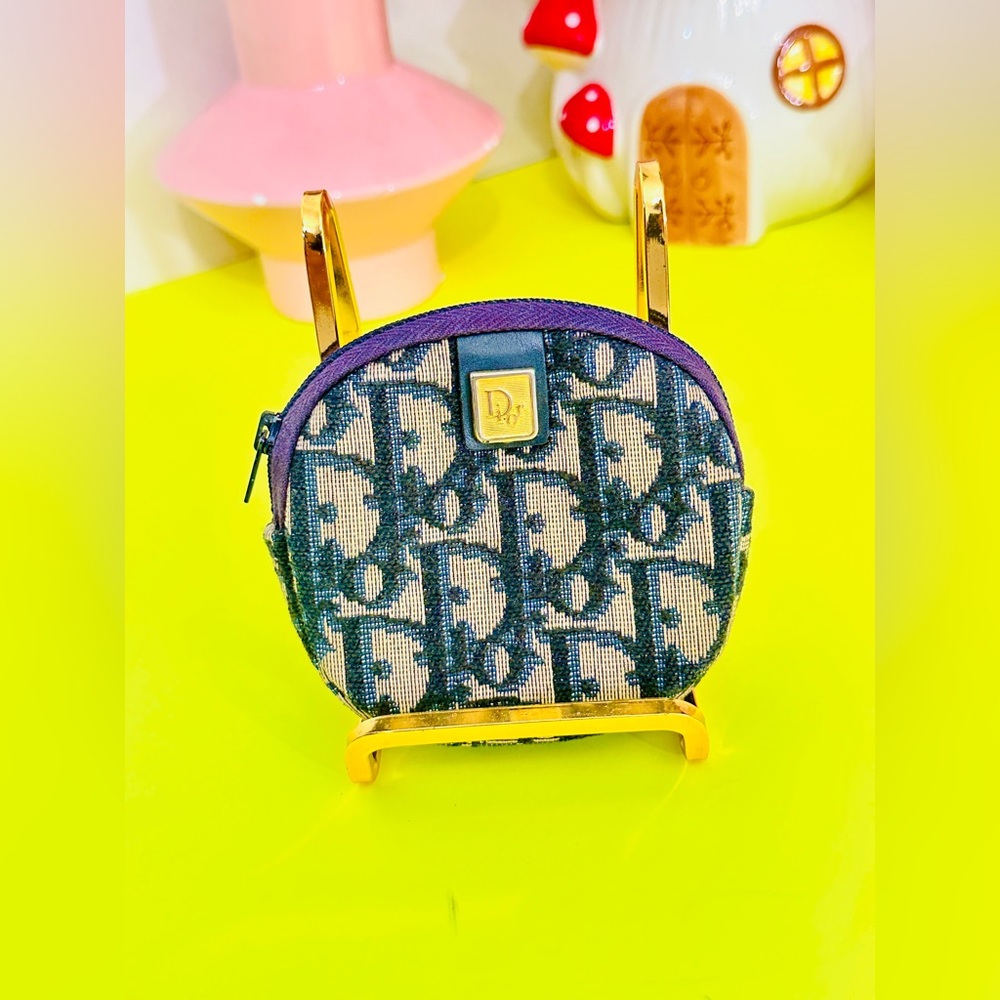 Dior Blue and Purple coin purse